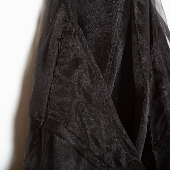 Lovers + Friends Heartbreaker Black Organza Halter Neck Mini Dress - XS - Picture 12 of 13